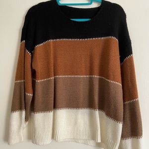 Amazon multicolor sweater- size medium. Lightly worn